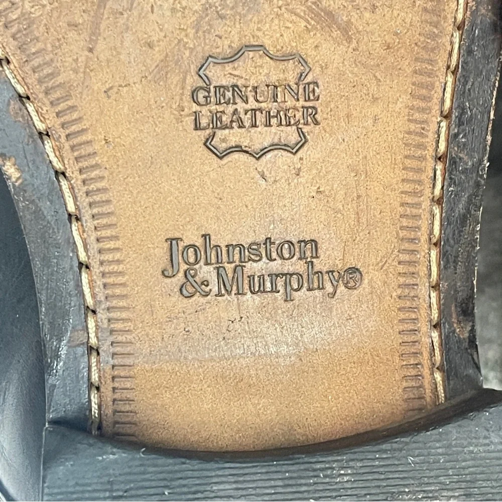 Johnston & Murphy Black Men's Leather Dress Shoes size 9